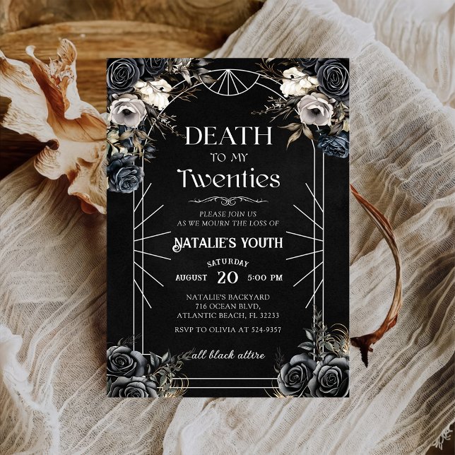 Death to my Twenties 30th Birthday Invitation (Creator Uploaded)