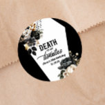 Death To My Twenties Floral 30th Birthday Party Classic Round Sticker<br><div class="desc">This is a Death To My Twenties Floral 30th Birthday Party Favour Sticker!</div>