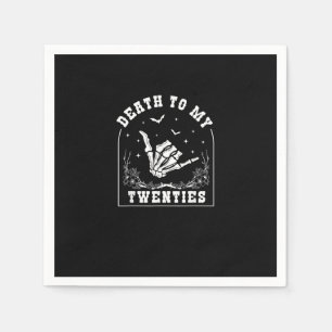 Death To My Twenties - Whimsigoth 30th Birthday Napkin