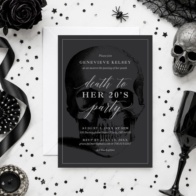 Death to Your 20's Party Invitation (Creator Uploaded)
