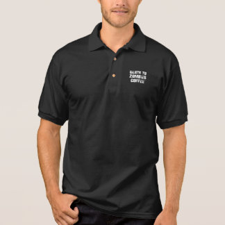 Death to Zombies Coffee Polo Shirt