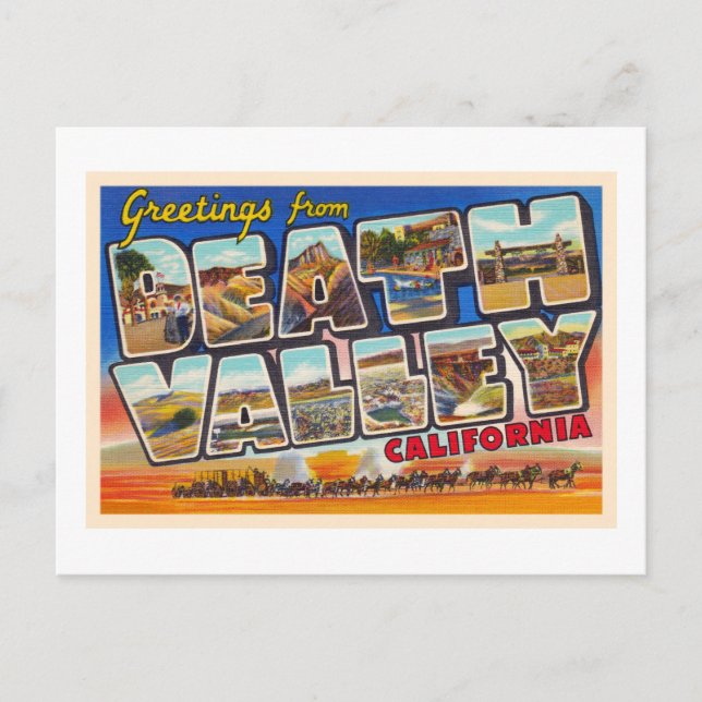 Death Valley California CA Large Letter Postcard (Front)