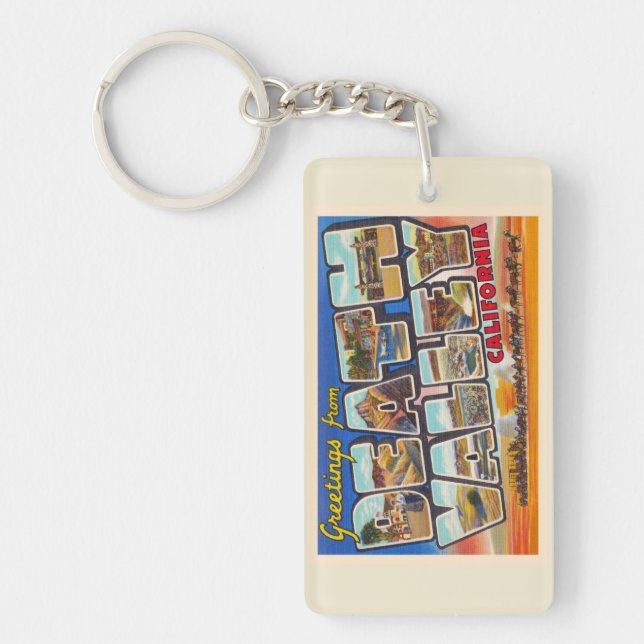 Death Valley California CA Large Letter Postcard Key Ring (Front)