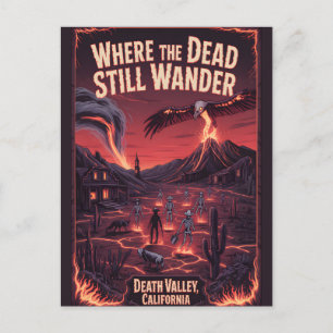 Death Valley California Haunted Western Poster Postcard