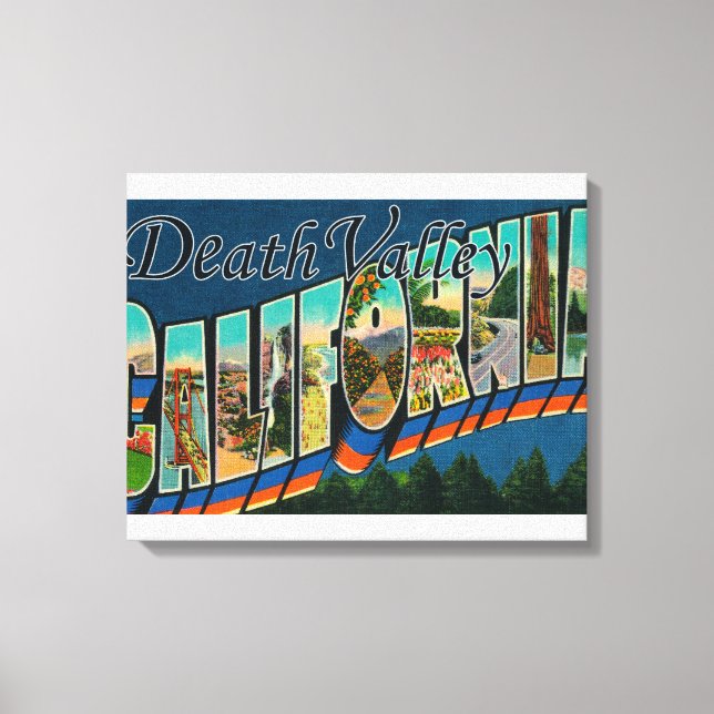 Death Valley, California - Large Letter Scenes 2 Canvas Print (Front)