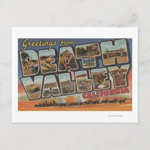 Death Valley, California - Large Letter Scenes Postcard