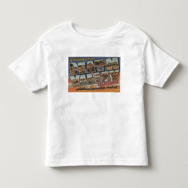 Death Valley, California - Large Letter Scenes Toddler T-Shirt (Front)