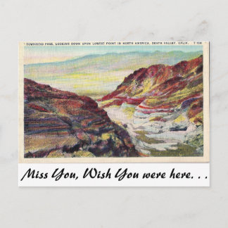 Death Valley, California Postcard