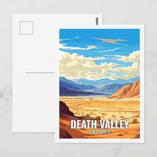Death Valley California USA Famous Travel Places Postcard (Front/Back)