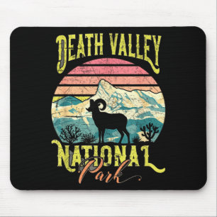 Death valley national park big horn sheep retro mouse pad