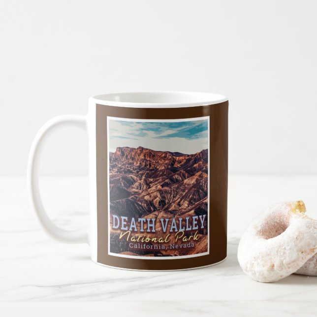 DEATH VALLEY NATIONAL PARK - CALIFORNIA - NEVADA COFFEE MUG (With Donut)