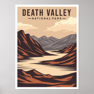 Death Valley National Park California USA Travel Poster