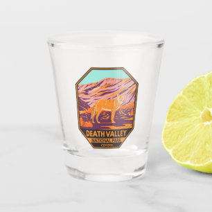  Death Valley National Park Coyote Vintage Shot Glass