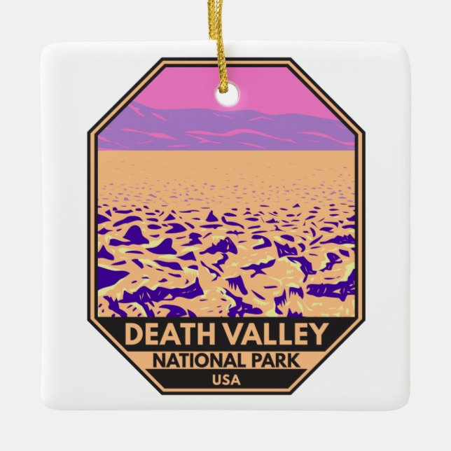 Death Valley National Park Devil’s Golf Course  Ceramic Ornament (Front)