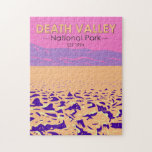 Death Valley National Park Devil’s Golf Course Jigsaw Puzzle<br><div class="desc">Death Valley vector artwork design. The park is known for Titus Canyon,  with a ghost town and colourful rocks,  and Badwater Basin’s salt flats,  North America’s lowest point.</div>