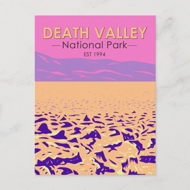  Death Valley National Park Devil’s Golf Course Postcard (Front)