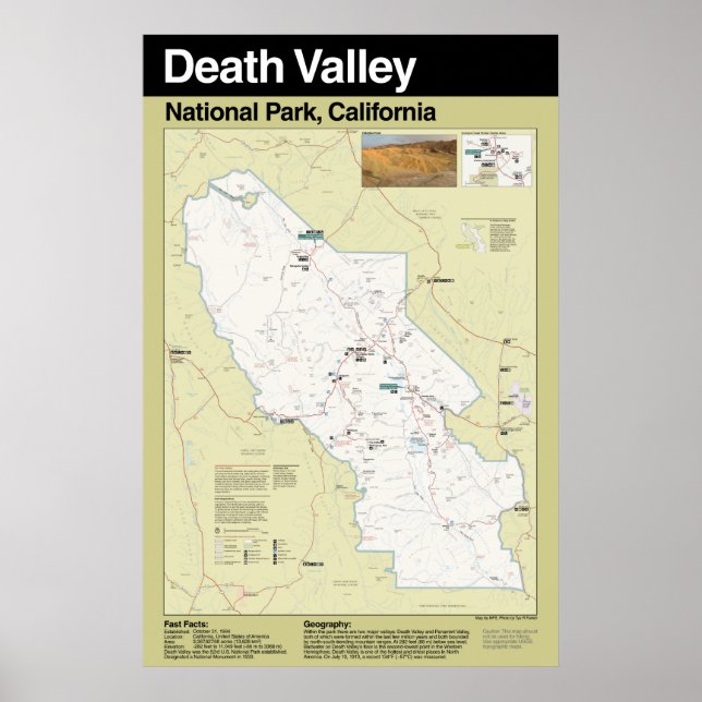 Death Valley National Park Large Poster (Front)