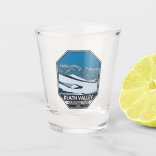 Death Valley National Park Night Sky Vintage Shot Glass