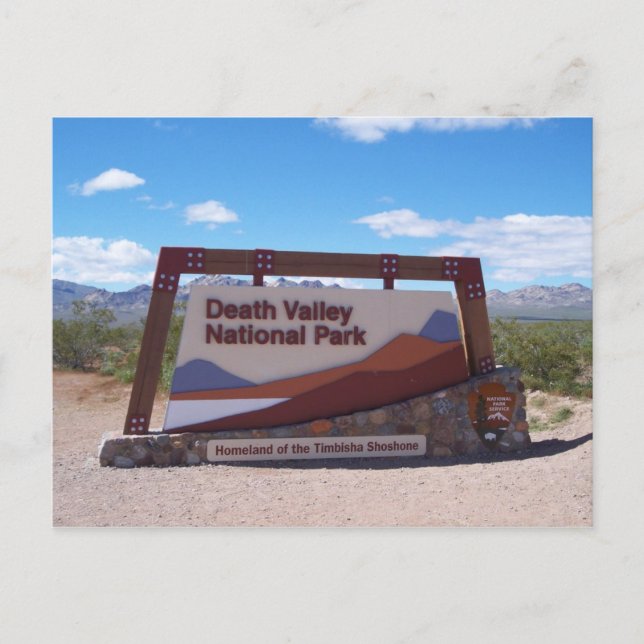 Death Valley National Park Postcard (Front)