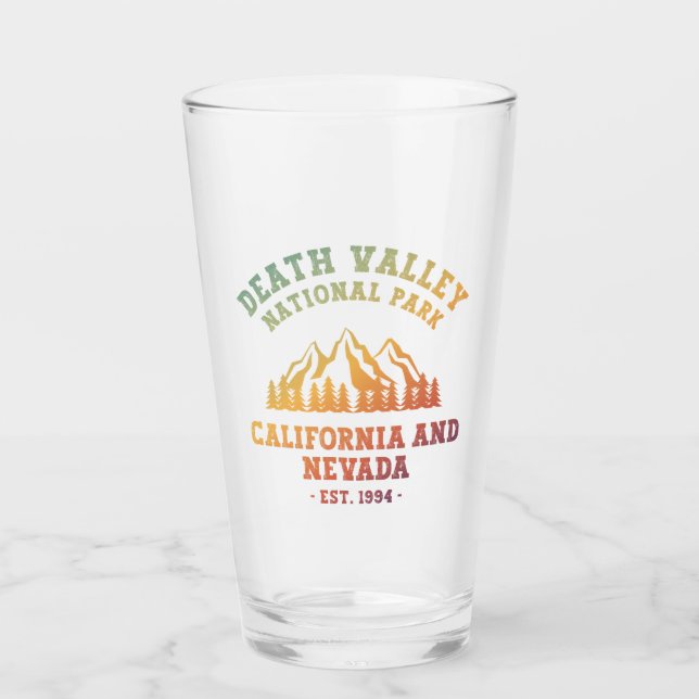 Death Valley National Park USA Gradient Glass (Front)