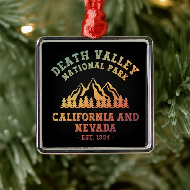 Death Valley National Park USA Gradient Metal Tree Decoration (Tree)