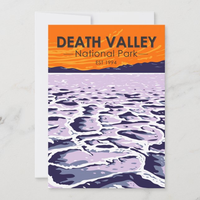  Death Valley National Park Vintage  Holiday Card (Front)