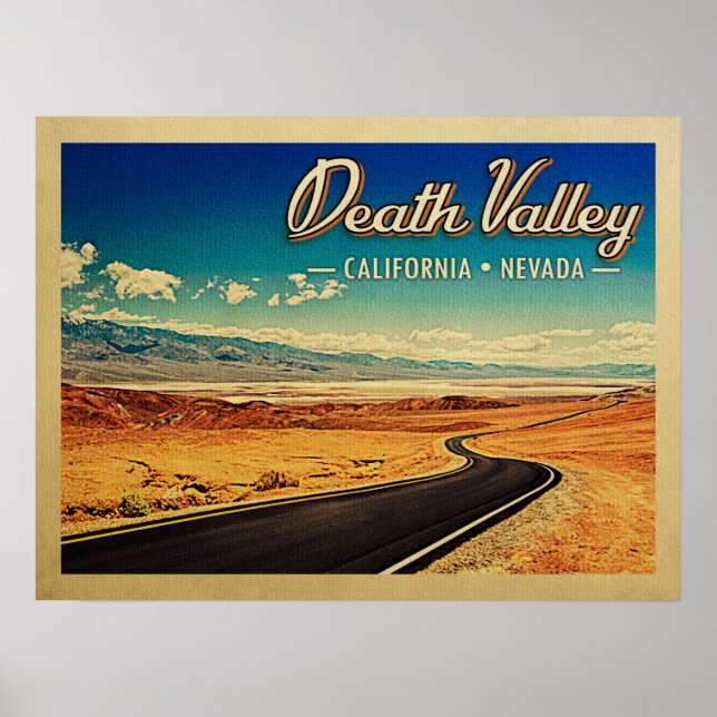 Death Valley National Park Vintage Travel Poster (Front)