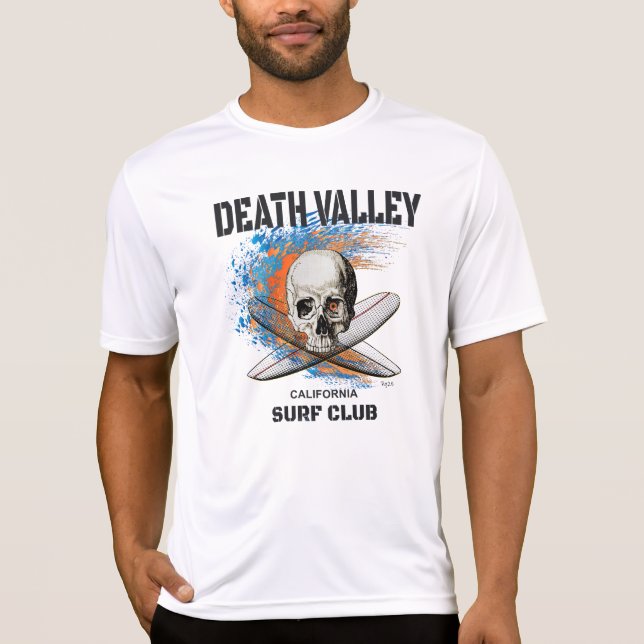 Death Valley Surf Club California USA Surfer Humou T-Shirt (Front)