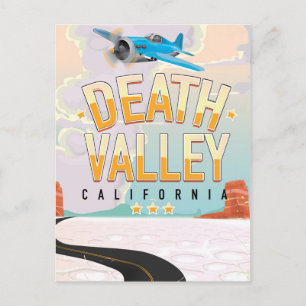 Death Valley USA vintage travel poster Postcard