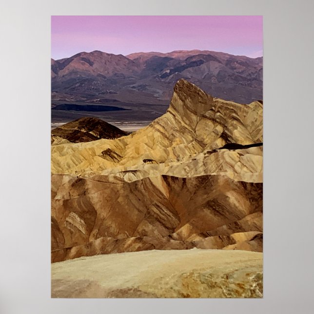 Death Valley Zabriskie Point Photo Poster (Front)