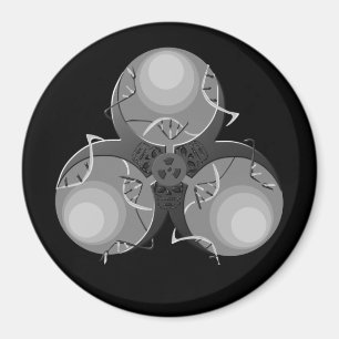 Death Virus Biohazard Magnet