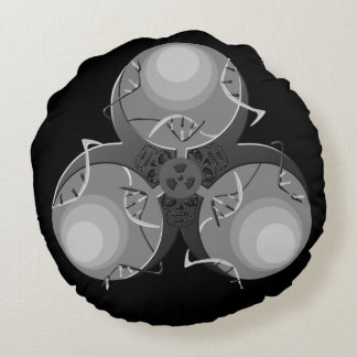 Death Virus Biohazard Round Cushion