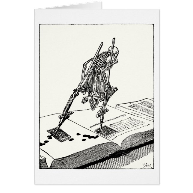 Death walking on stilts (Front)