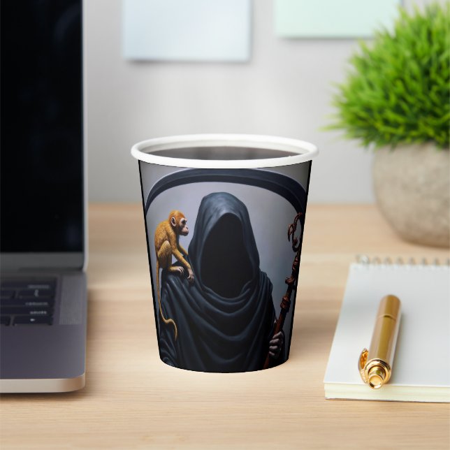 Death with an Ape Paper Cups (Insitu)