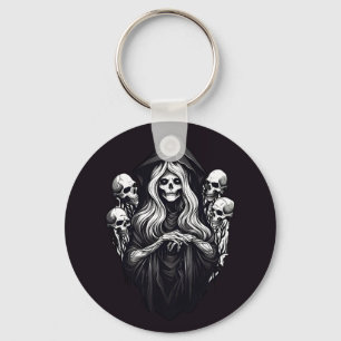 Death with skulls key ring