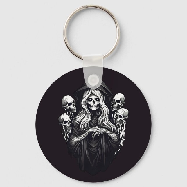 Death with skulls key ring (Front)
