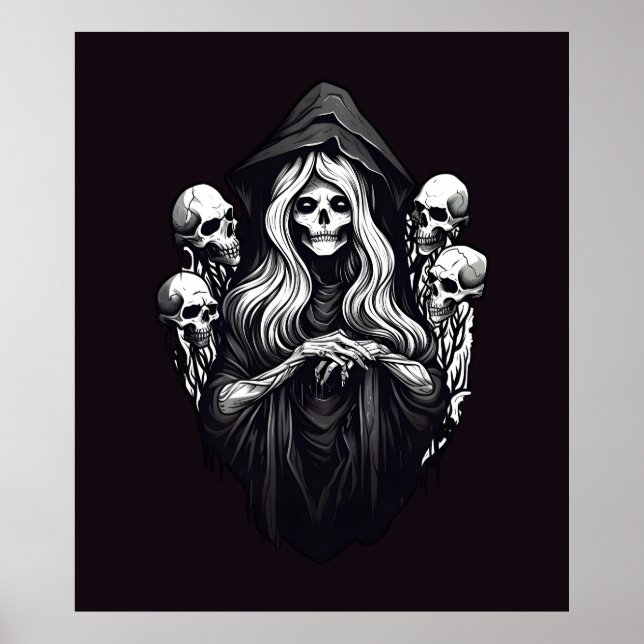 Death with skulls poster (Front)