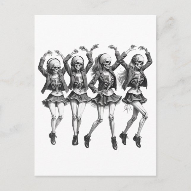 Death Women Dance Postcard (Front)