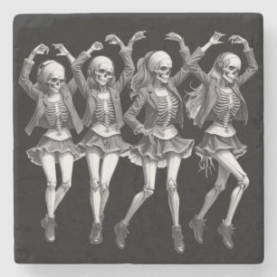 Death Women Dance Stone Coaster