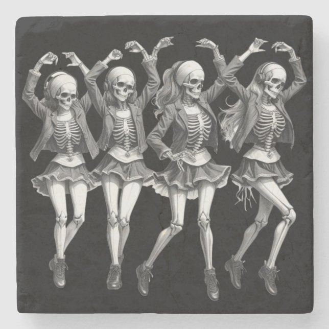 Death Women Dance Stone Coaster (Front)