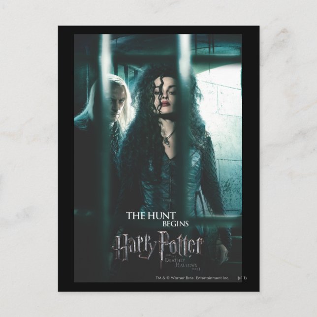 Deathly Hallows - Bellatrix & Lucius Postcard (Front)