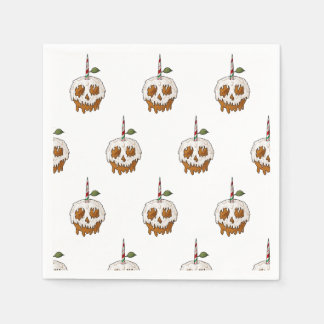 Deathly Sweet Caramel Apple Skull Napkin