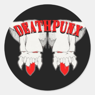DEATHPUNX TM CLASSIC ROUND STICKER