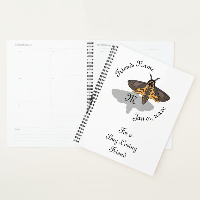 Death's Hawk Head Monogram Planner (Display)