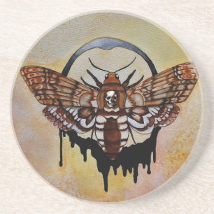 Death's Head Hawk Moth Coaster