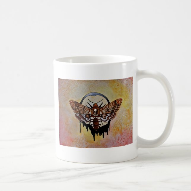 Death's Head Hawk Moth Coffee Mug (Right)