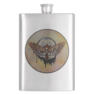 Death's Head Hawk Moth Hip Flask