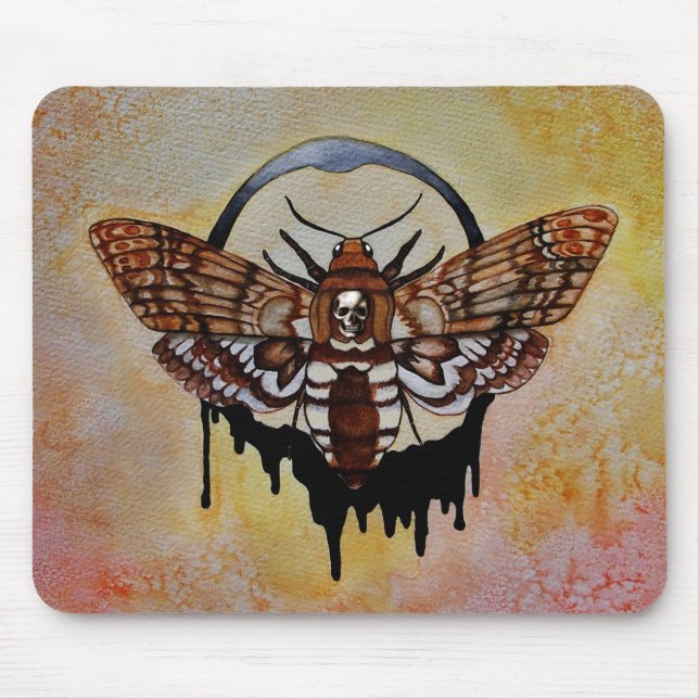 Death's Head Hawk Moth Mouse Pad (Front)