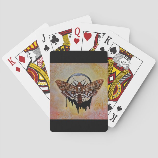 Death's Head Hawk Moth Playing Cards (Back)