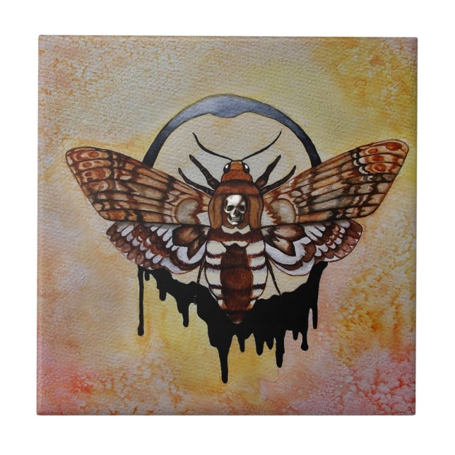 Death's Head Hawk Moth Tile (Front)